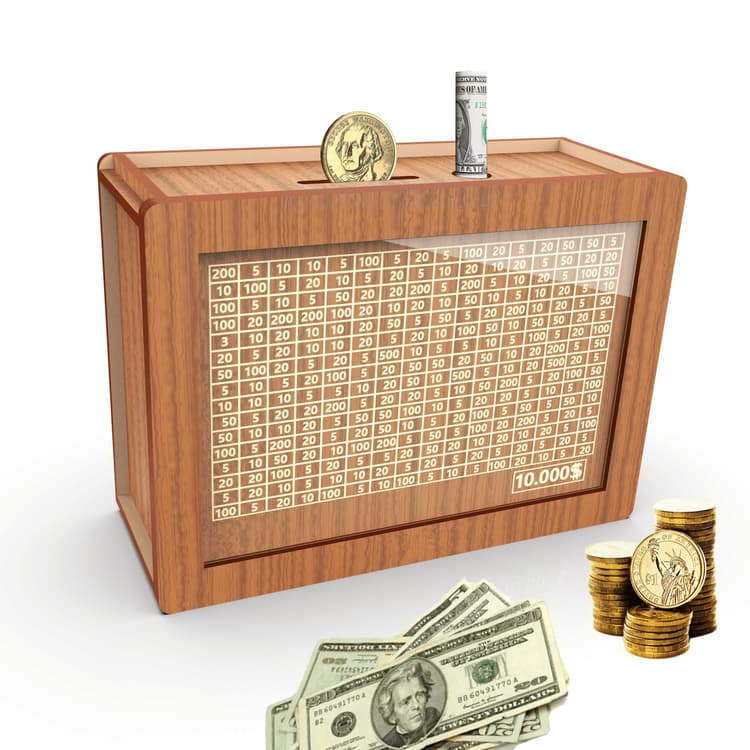 A real physical moneybox